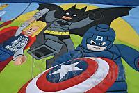 BQ Lego szuperhős gyermekfalvédő Amerika kapitány Batman